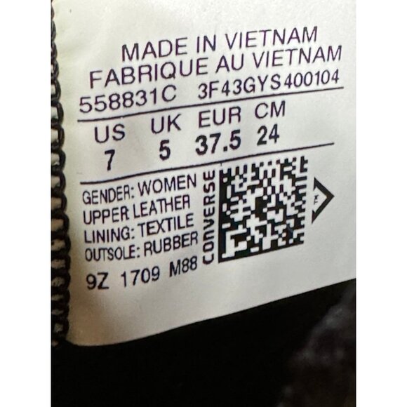 Women’s 7 Converse Chuck Taylor All Star “Lion Fish” Leather Waterproof Boots - Picture 9 of 9